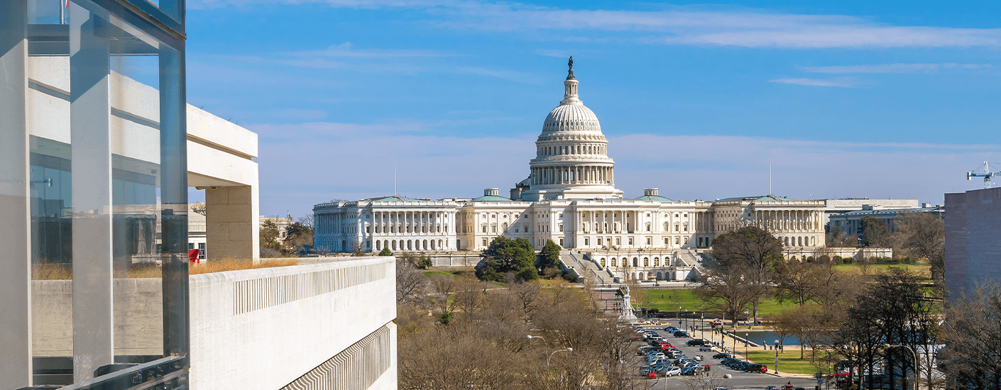 U.S. Capitol building during the 2025 government shutdown, highlighting effects on mortgages, loan approvals, and housing market