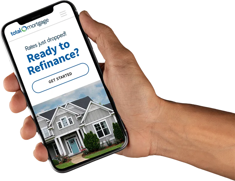 Total Mortgage app on phone